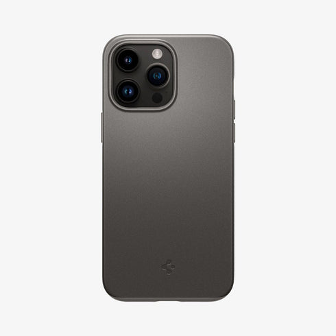 ACS04766 - iPhone 14 Pro Max Case Thin Fit in black showing the back